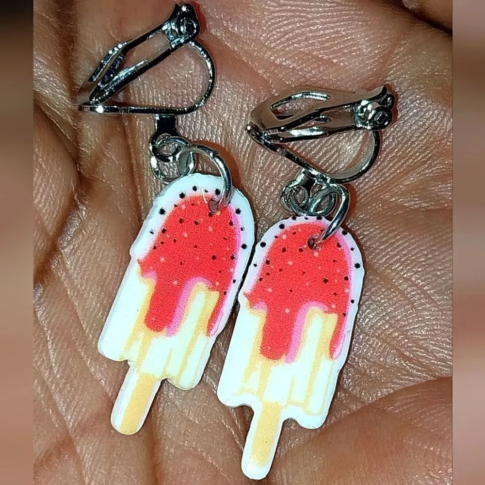 Super cute girls clip-on earrings